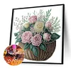 uk.everydayedeals (Limited Stock)Diamond Painting - Crystal Rhinestone - Flower Basket