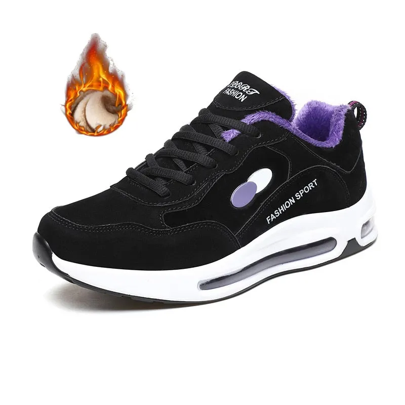 Nine o'clock Winter Warm Casual Shoes for Women Outdoor Anti-skid Sneakers Fashion Quality Zapatillas Mujer New All-match Flats