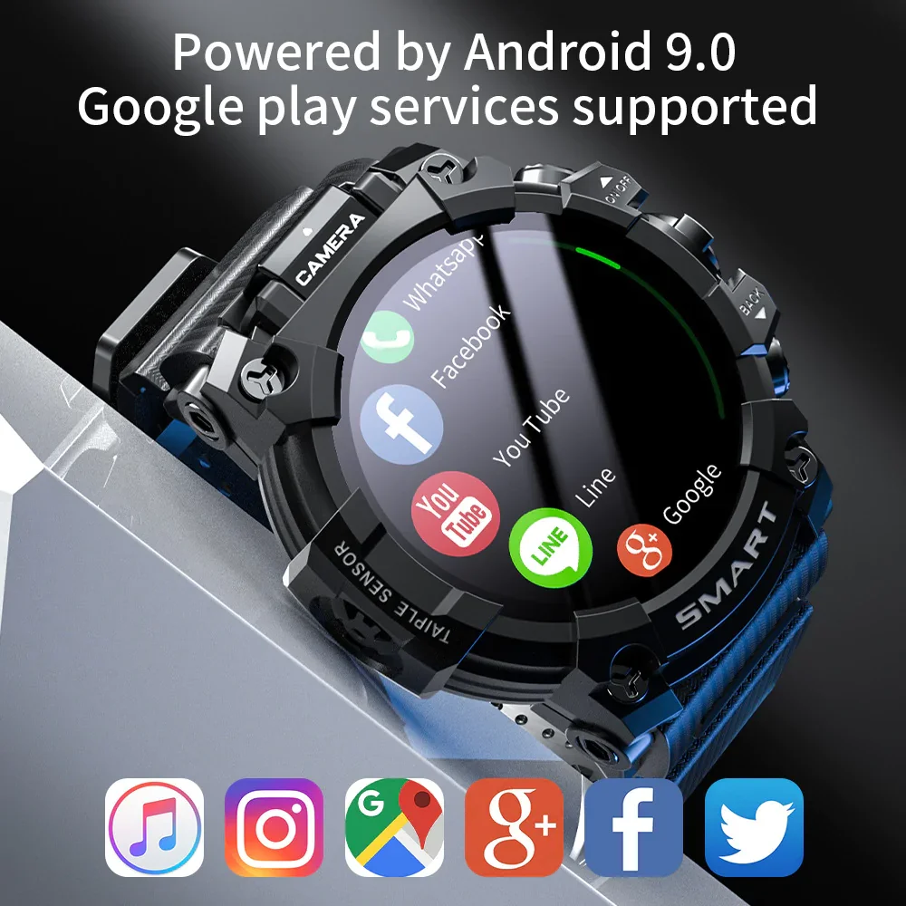 Video Call Wifi Internet Download GPS Positioning Smart Watch