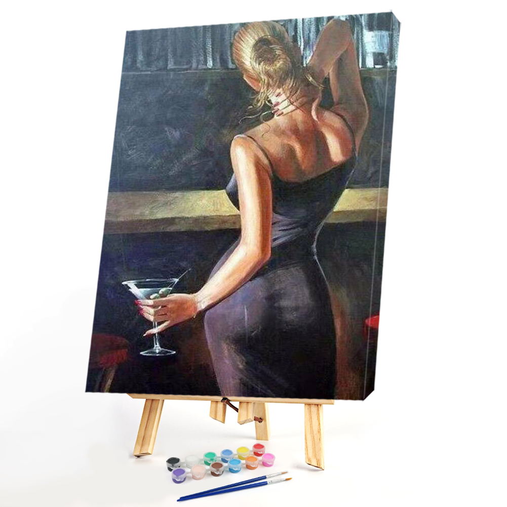 

40*50CM - Paint By Numbers - Sexy Modern Girl, 501 Original