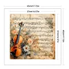 Violin Notes-11CT Stamped Cross Stitch 45*45cm