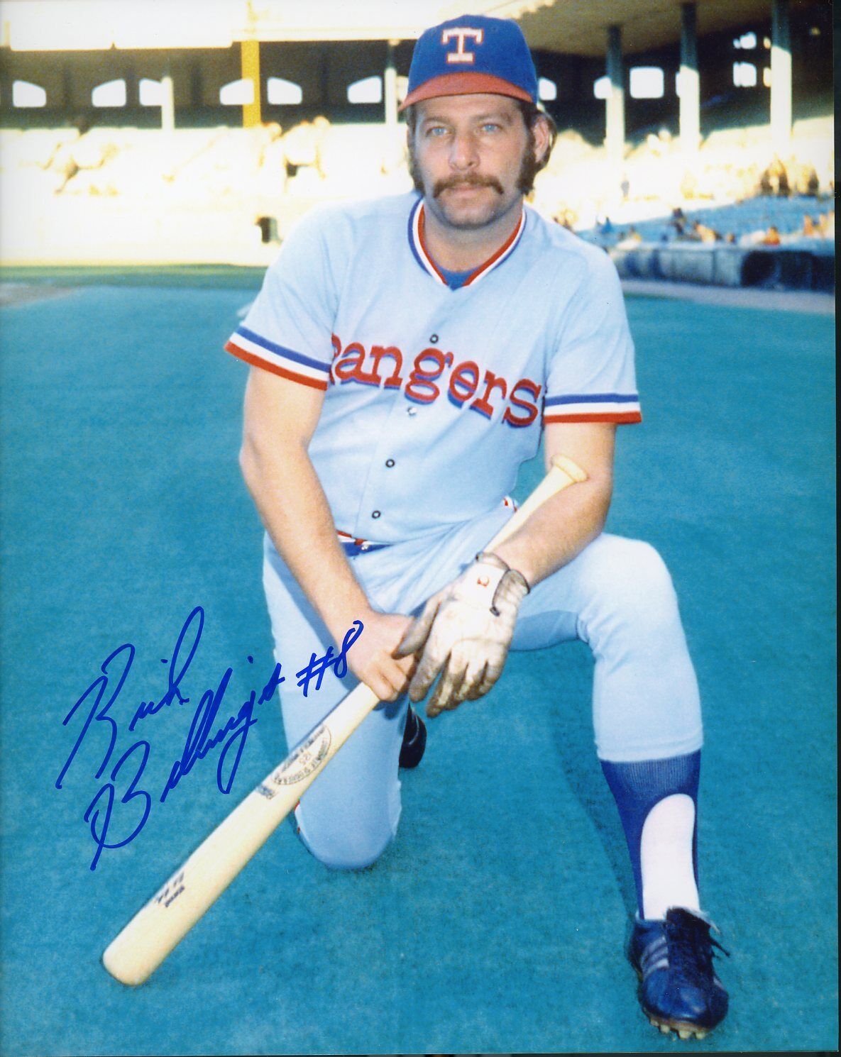 Rich Billings autographed 8x10 #2 Texas Rangers In person