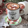 (US Local)6pcs Set Xmas Theme DIY Diamond Painting Coasters Kit with Holder Kit