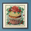 Diamond Painting-DIY Crystal Rhinestone Cupcake