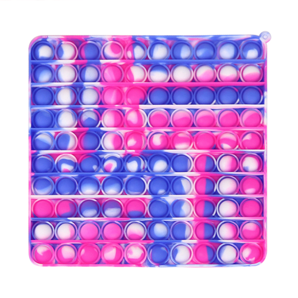 

Silicone Push Bubble Tie-dye Square Fidget Kid Toys Autism Stress Reliever, 501 Original