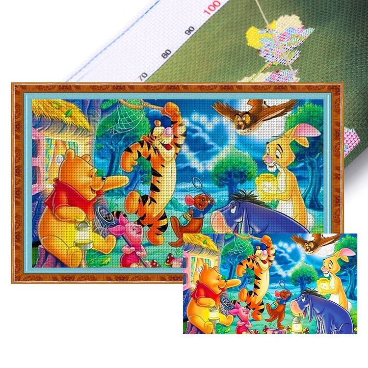 Disney-Winnie The Pooh - Printed Cross Stitch 11CT 60*35CM
