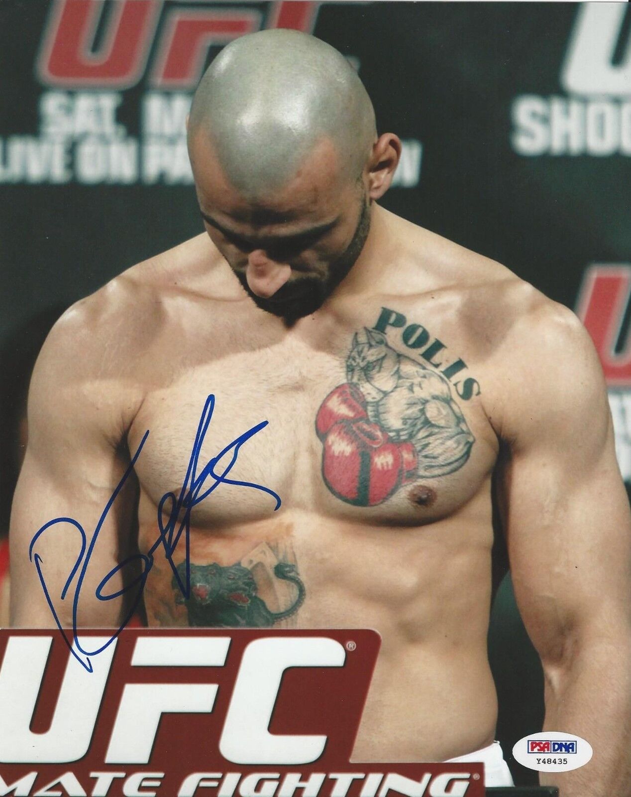 Costas Philippou UFC Fighter signed 8x10 Photo Poster painting PSA/DNA # Y48435