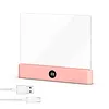 Book Light Rechargeable Clear LED Flat Reading Light with 3 Colors & Timer Dimmable Panel Plate Lamp Funny Gifts for Readers Kids Women Men