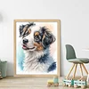 Australian Shepherd Dog-11CT Stamped Cross Stitch 40*50cm/15.75*19.69in