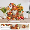 Diamond Painting Acrylic Single Sided September Gnome Ornaments Tabletop Home Office Decor