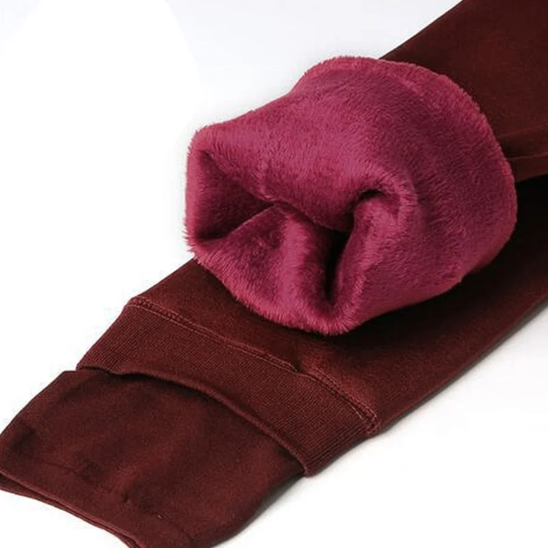 CHLEISURE Women Winter Warm Leggings High Waist Velvet Thick Legging Fashion Solid Large Size Autumn Leggings S-XL 8 Color