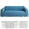 Sofa Cover with Elastic Bottom & Skirt Cushion Couch Cover for Living Room Hotel