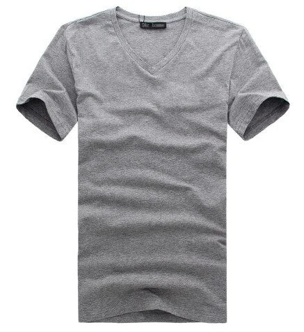 2021 Free Shipping new  Slim dark green blue gray black  white T shirts Slim Fit Short Sleeve men T-shirt  6 size S-XXXL