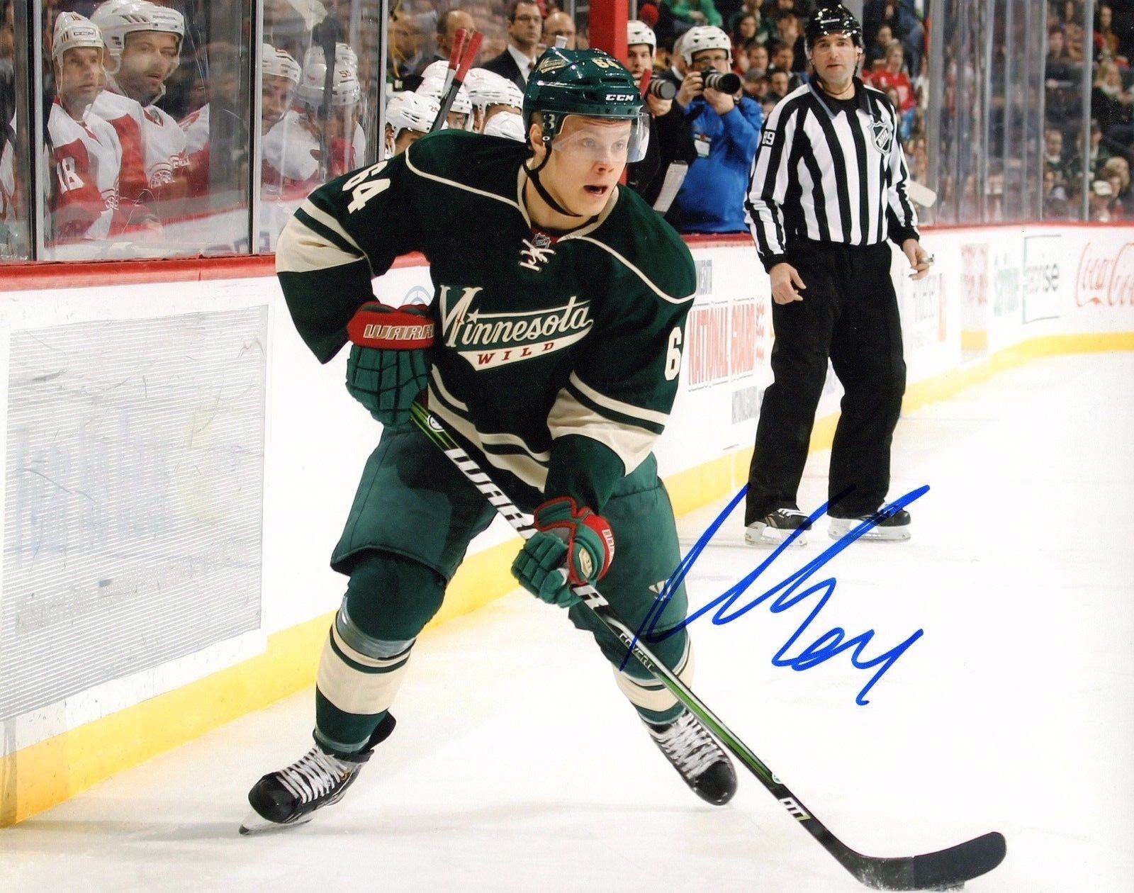 GFA Minnesota Wild * MIKAEL GRANLUND * Signed 8x10 Photo Poster painting M4 COA