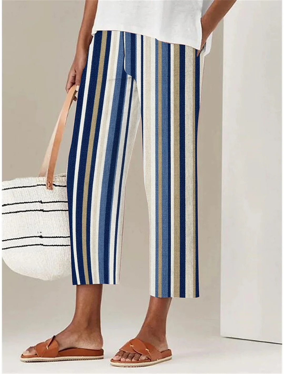 Women's Casual Stripe Comfort Pants