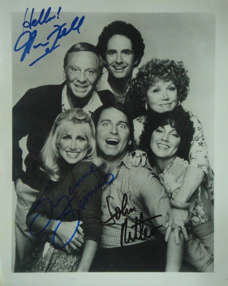 THREES COMPANY Cast Signed Photo Poster painting X3 John Ritter, Susan Somers, Norman Fell wcoa