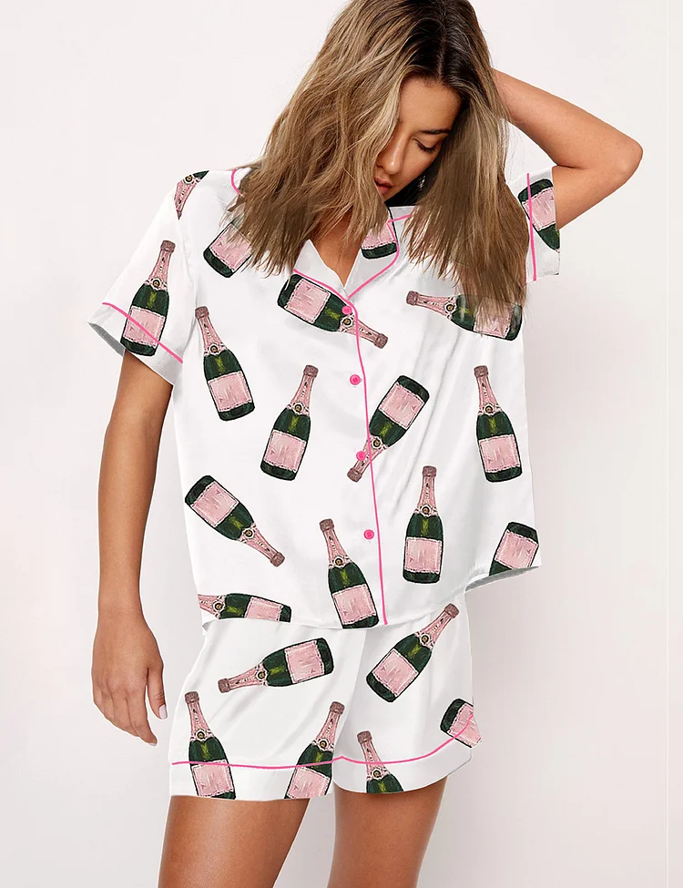 Women's Champagne Bottle Pajama Set