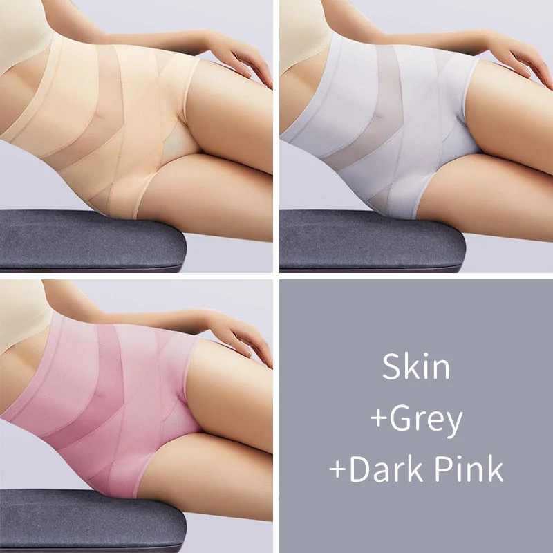 High Waist Panties Women Cotton Underwear Slimming Shapers Sexy Brief Female Butt Lift Tummy Control Underpants Summer Intimates