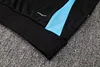 Joyfball 2024/2025 Argentina Half-Pull Hat Style Training Suit  Black Jersey 1:1 Thai Quality Set
