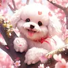 (Multi-Style)Flower Dog - Full Round Diamond Painting 30*30cm