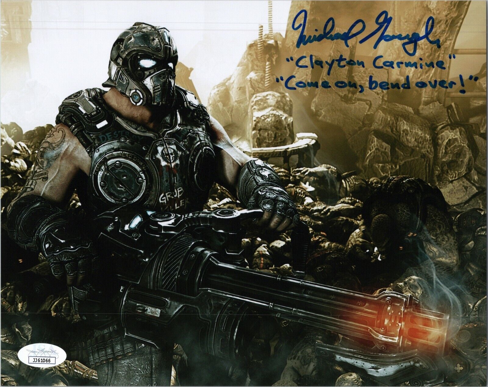 MICHAEL GOUGH Authentic Hand-Signed CARMINE - GEARS OF WAR