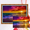 Sunset At The Seaside - 11CT Counted Cross Stitch - 46*36cm - Natural