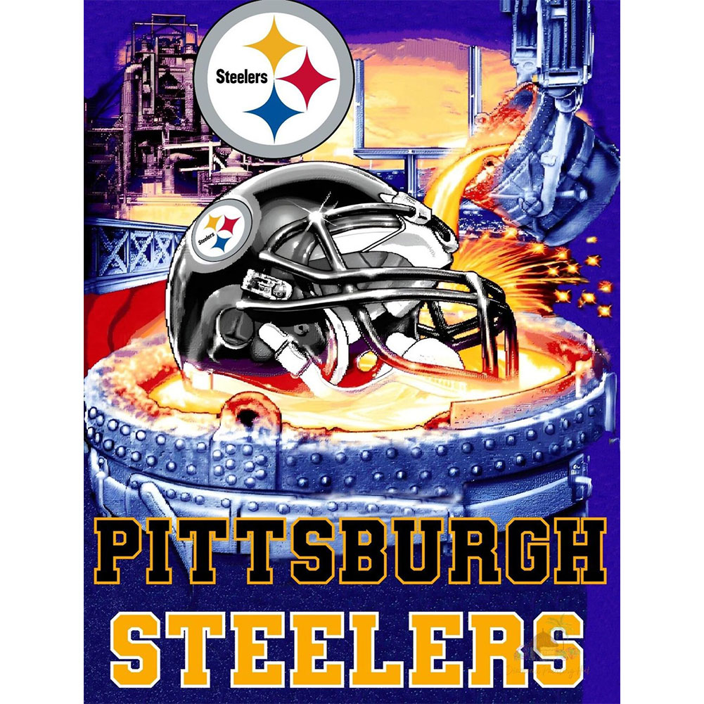 

NFL Football Pittsburgh Steelers - Round Drill Diamond Painting - 30*40CM, 501 Original