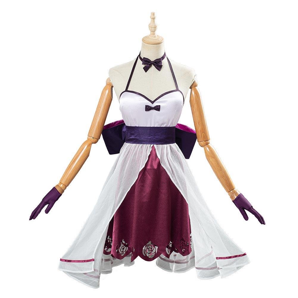 fate grand order fgo mash kyrielight dress halloween carnival costume cosplay costume