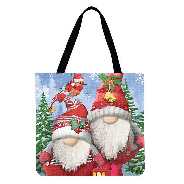 Gnomes - Linen Tote Bag