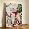 Christmas Lamb 5D DIY Round Special Shaped Pearl Partial Drill Diamonds Dots Gem Art Kits with Wooden Frame Diamond Dots Paintings 30x40cm Diamonds Paintings Gem Art for Adults Beginners Home Decor