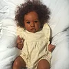 Real Lifelike Reborn Black Girl Cecilia 20" Handmade Soft Weighted Body Silicone Reborn Toddlers Doll with Heartbeat & Sound - RBBI-Myrebornbabydoll&reg; Myrebornbabydoll&reg;