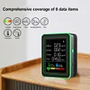 6 In 1 Air Quality Monitor PM2.5 CO2 HCHO TVOC Detector for Warehouse Laboratory