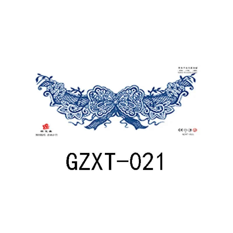 Herbal juice chest sticker tattoo sticker lasts 15 days herbal plant semi-permanent juice tattoo on chest back