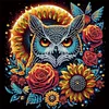 Diamond Painting-DIY Crystal Rhinestone Owl