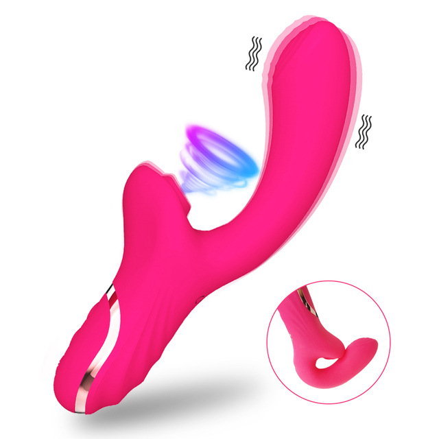Rabbit Vibrator 10 Modes Clit Sucking Toy - Rose Toy