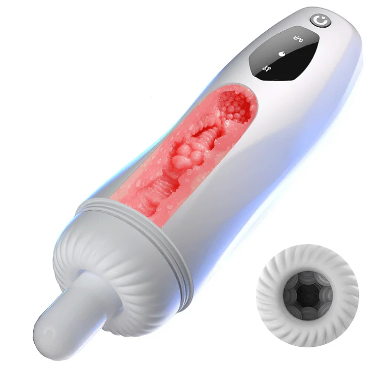 Male Retractable Vibrating Masturbation Cup Automatic