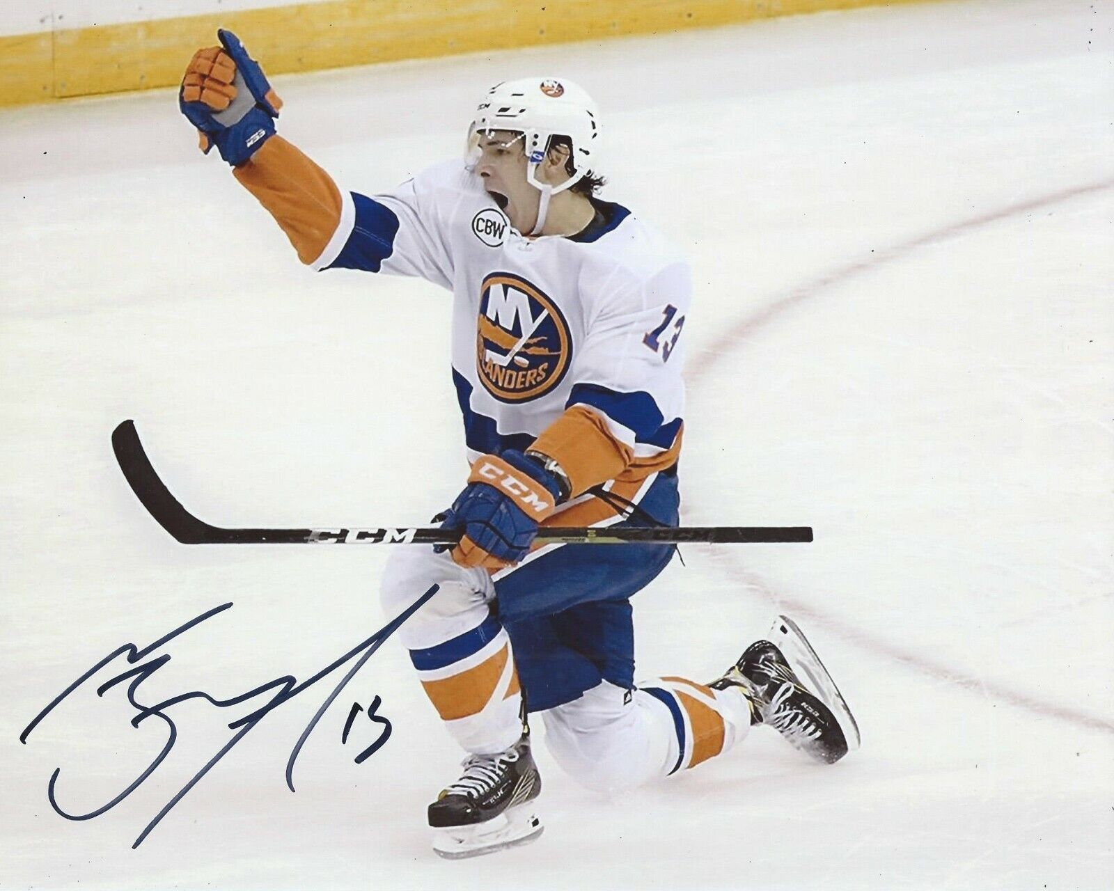 Mathew Barzal Signed 8x10 Photo Poster painting New York Islanders Autographed COA B