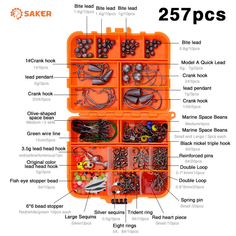 SAKER® Fishing Accessories Kit (257/397Pcs)