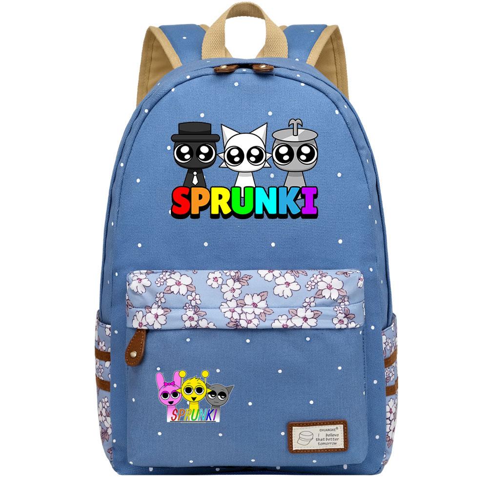 Mayoulove Sprunki Backpack Lightweight Design Multi-Compartment Perfect For School And Travel-Mayoulove