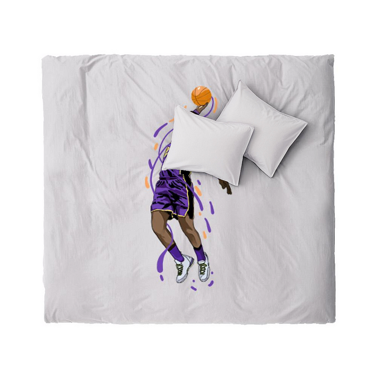 Los Angeles Lakers James, Basketball Duvet Cover Set