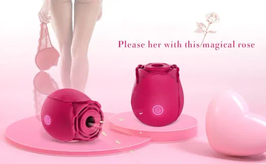 rose vibrator · portable sucking and vibrating rose toy
