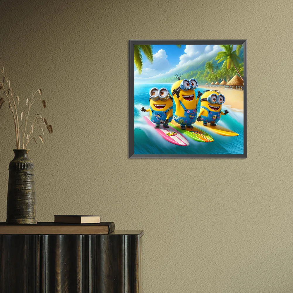 Diamond Painting - Full Round Drill - Minions(Canvas|40*40cm)