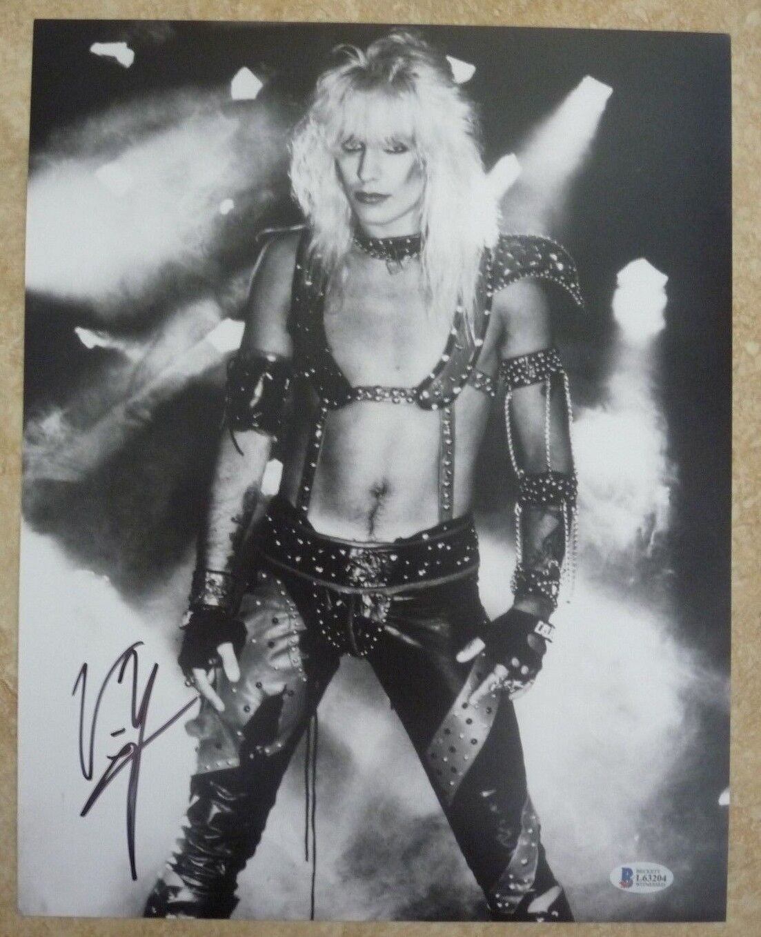 Vince Neil Motley Crue Signed Autograph 11x14 Photo Poster painting Beckett BAS Certified #2 F1