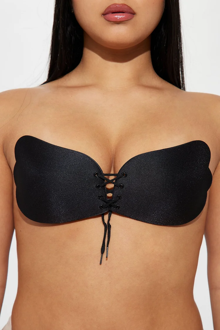 Pull Them Close Invisible Bra - Black