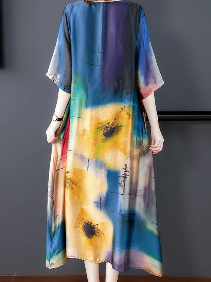 Fashion Chiffon Print Dress
