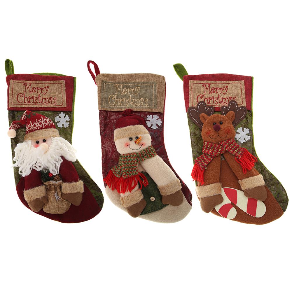 

Christmas Stockings Santa Claus Socks Xmas Kids Gift Hang ​Home Decoration, Mg1801.01, 501 Original