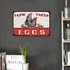Drawing Chicken Eggs - Vintage Metal Signs - 30*40cm - Farm