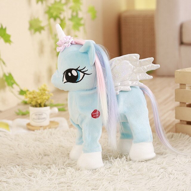 Singing Stuffed Animals Electronic Music Unicorn Plush Toy for Children
