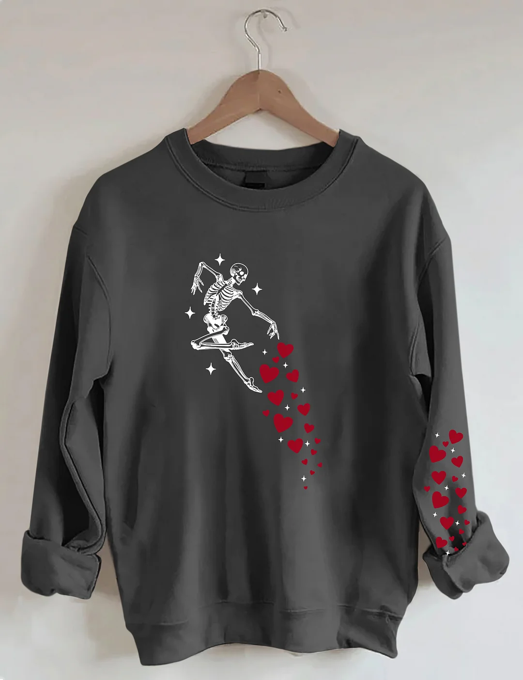 Valentines Day Skeleton Sweatshirt