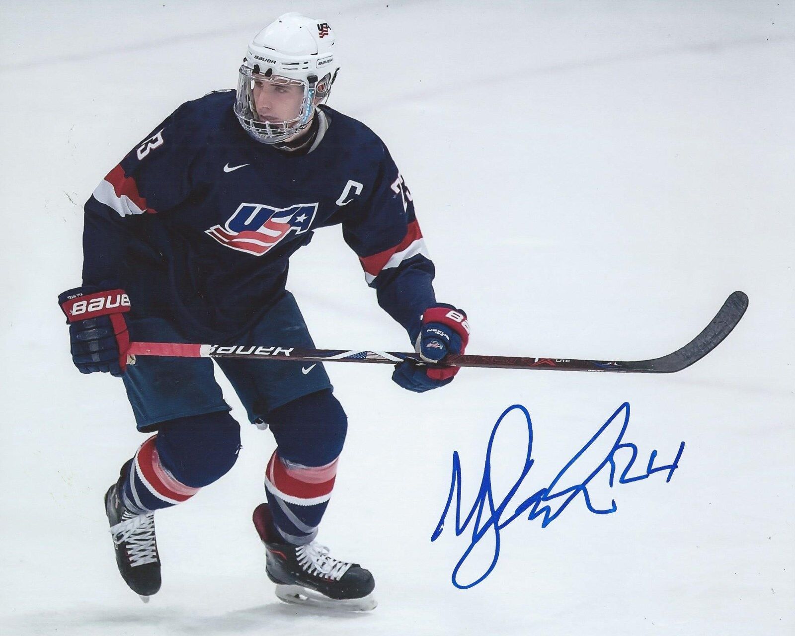 Mattias Samuelsson Signed 8x10 Photo Poster painting Team USA World Juniors Autographed COA